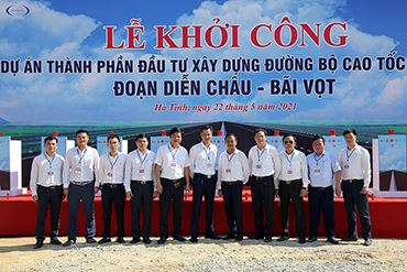 VINA2 tham dự lễ khởi công dự án cao tốc Bắc - Nam đoạn Diễn Châu - Bãi Vọt