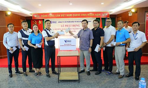 VINA2 phát động ủng hộ đồng bào bị ảnh hưởng bởi bão lũ