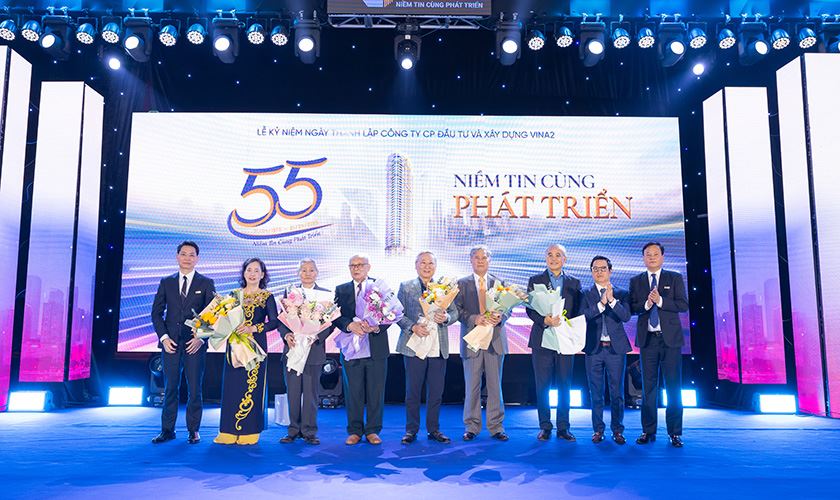 Kỷ niệm 55 năm thành lập Công ty Cổ phần Đầu tư và Xây dựng VINA2 (01/04/1970-01/04/2025)