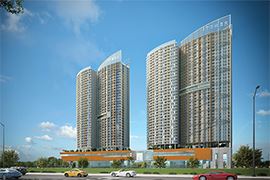 VINA2 thi công dự án trung tâm thương mại dịch vụ và căn hộ I - Tower Quy Nhơn