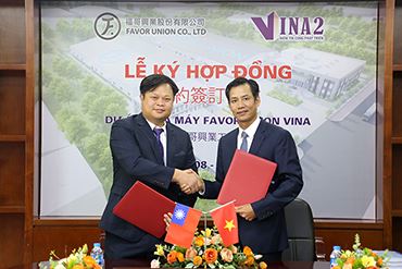 Lễ ký HĐ xây dựng nhà máy sản xuất và kinh doanh điện trở Việt Nam - Favor Union Vina