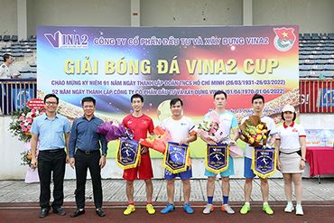 Giải bóng đá VINA2 Cup, chào mừng 91 năm ngày thành lập Đoàn TNCS HCM và hướng tới kỷ niệm 52 năm ngày thành lập Công ty.