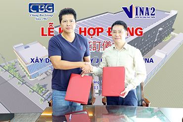 VINA2 triển khai ký kết hợp đồng lớn với chủ đầu tư Đài Loan, thi công nhà máy sản xuất bao bì cao cấp
