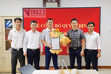 Lễ công bố và trao quyết định kiện toàn nhân sự đại diện phần vốn tại công ty VINA2.2
