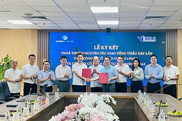 Lễ ký kết thỏa thuận nguyên tắc giữa VINA2 và GREEN i - PARK