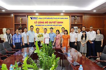 Lễ công bố và trao quyết định bổ nhiệm Giám đốc ban Xây Dựng