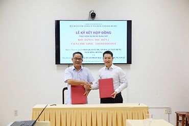 VINA2 ký kết hợp đồng thực hiện dự án Khu Dân Cư Phú Diên 2